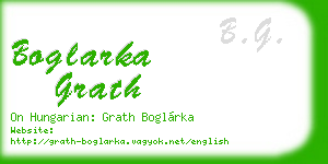 boglarka grath business card